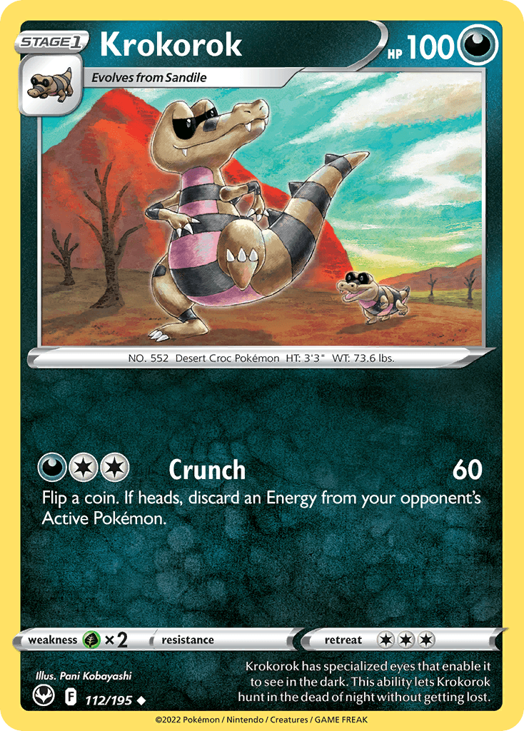 Krokorok Pokémon card