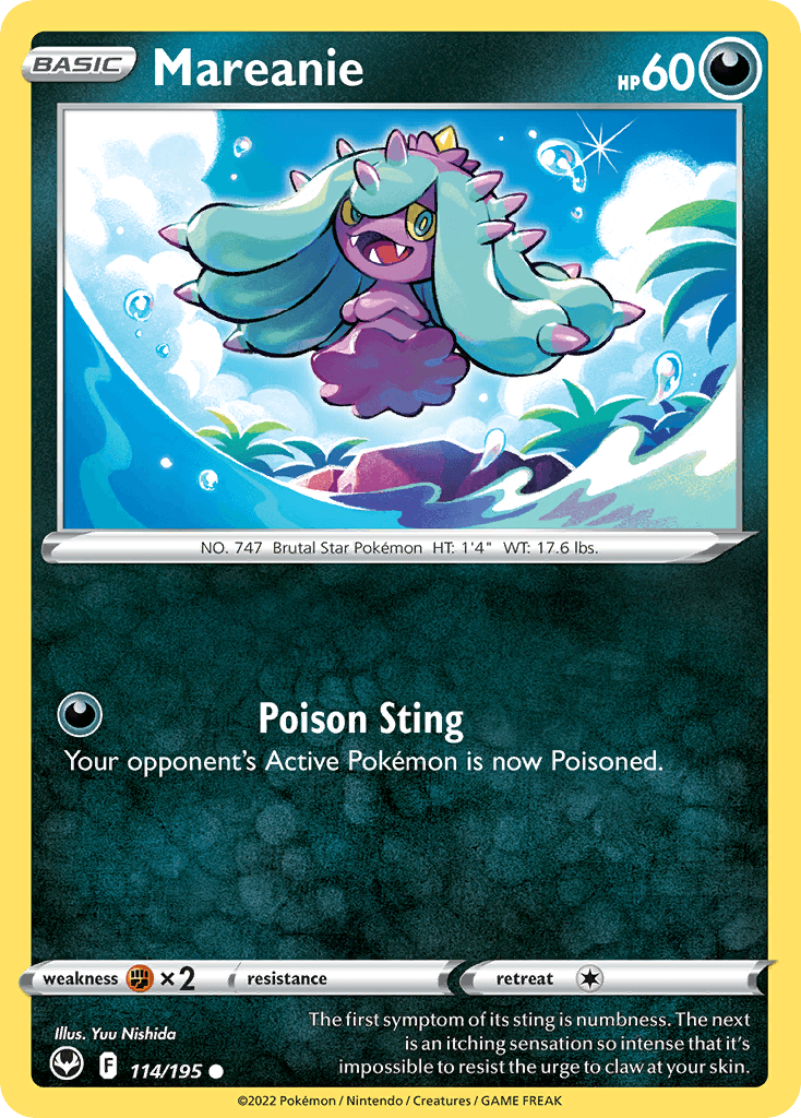 Mareanie Pokémon card