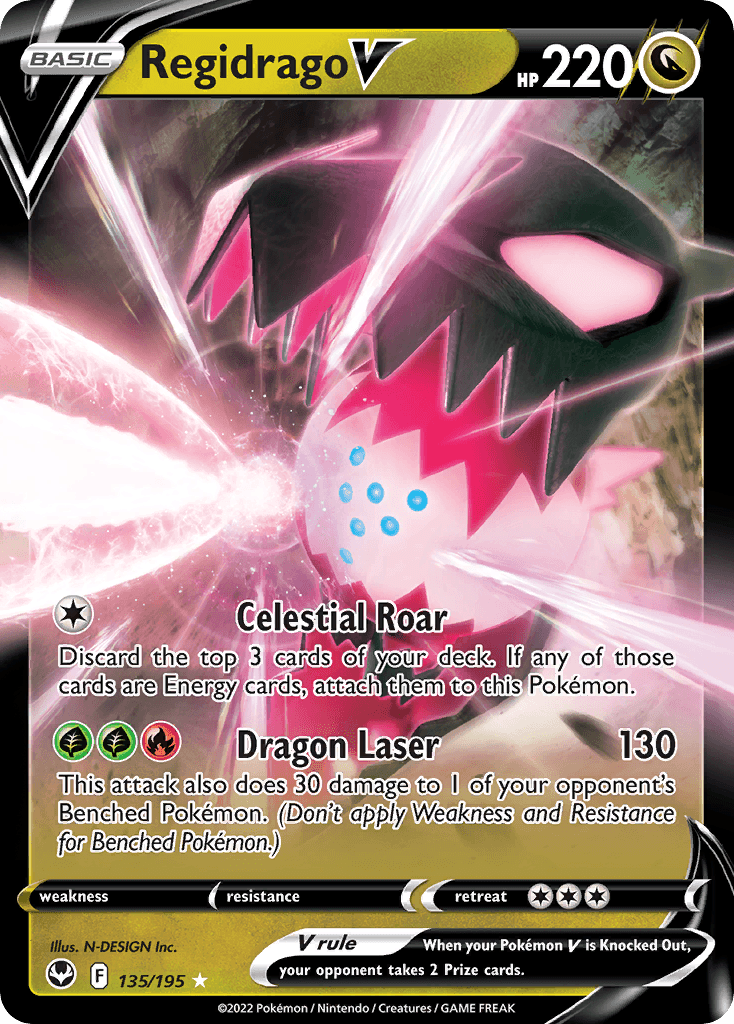 Regidrago V Pokémon card