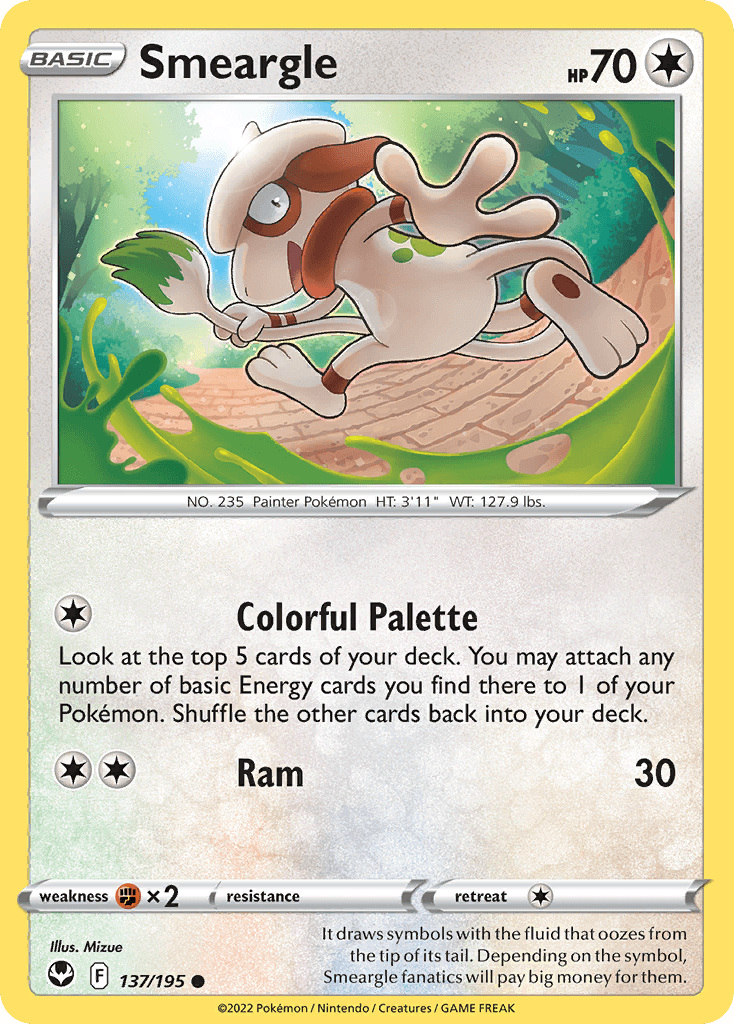 Smeargle Pokémon card
