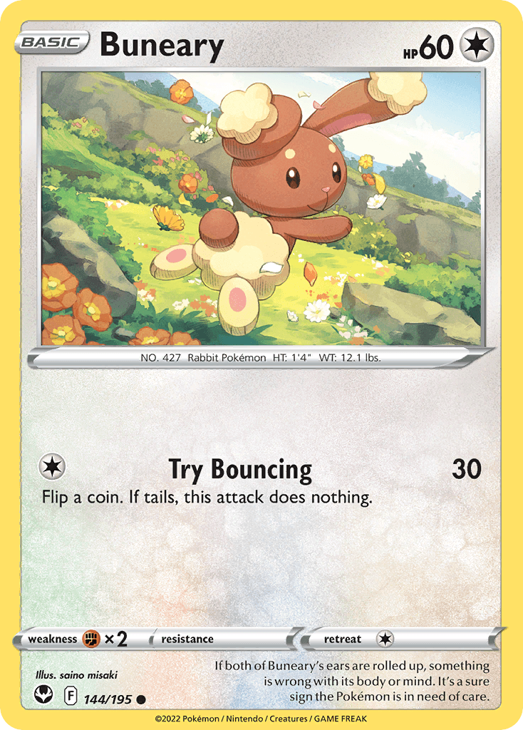 Buneary Pokémon card
