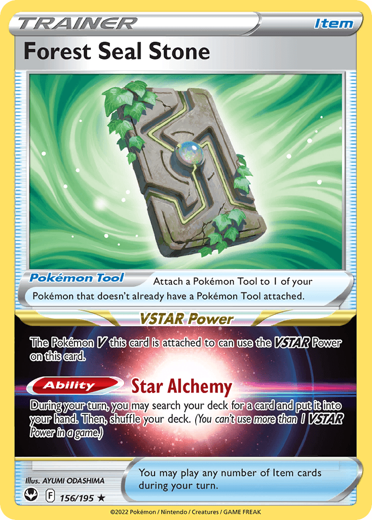 Forest Seal Stone Pokémon card