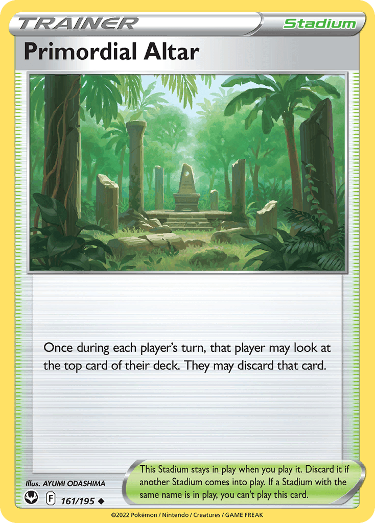 Primordial Altar Pokémon card