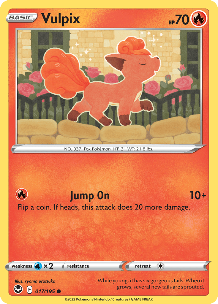 Vulpix Pokémon card