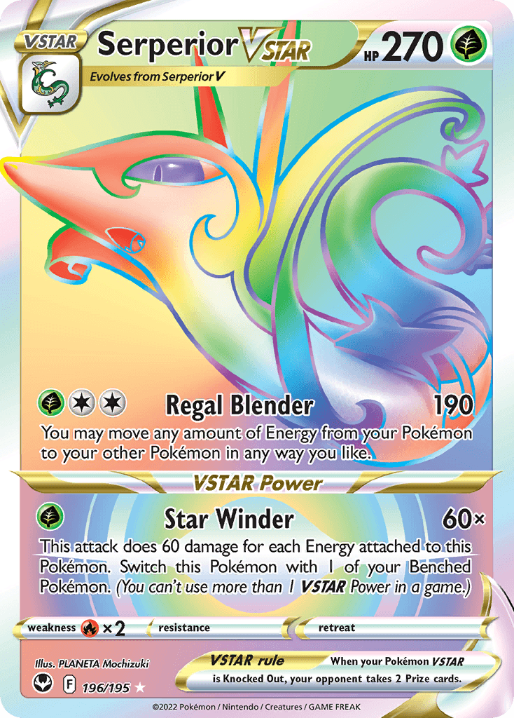 Serperior VSTAR Pokémon card