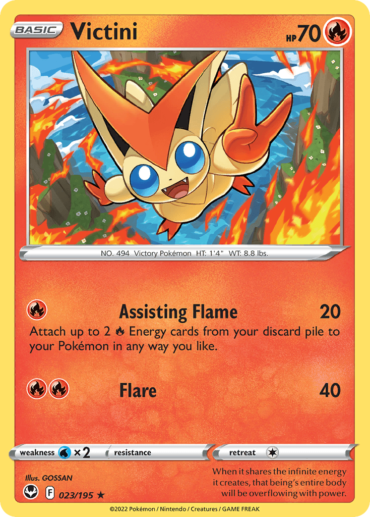 Victini Pokémon card