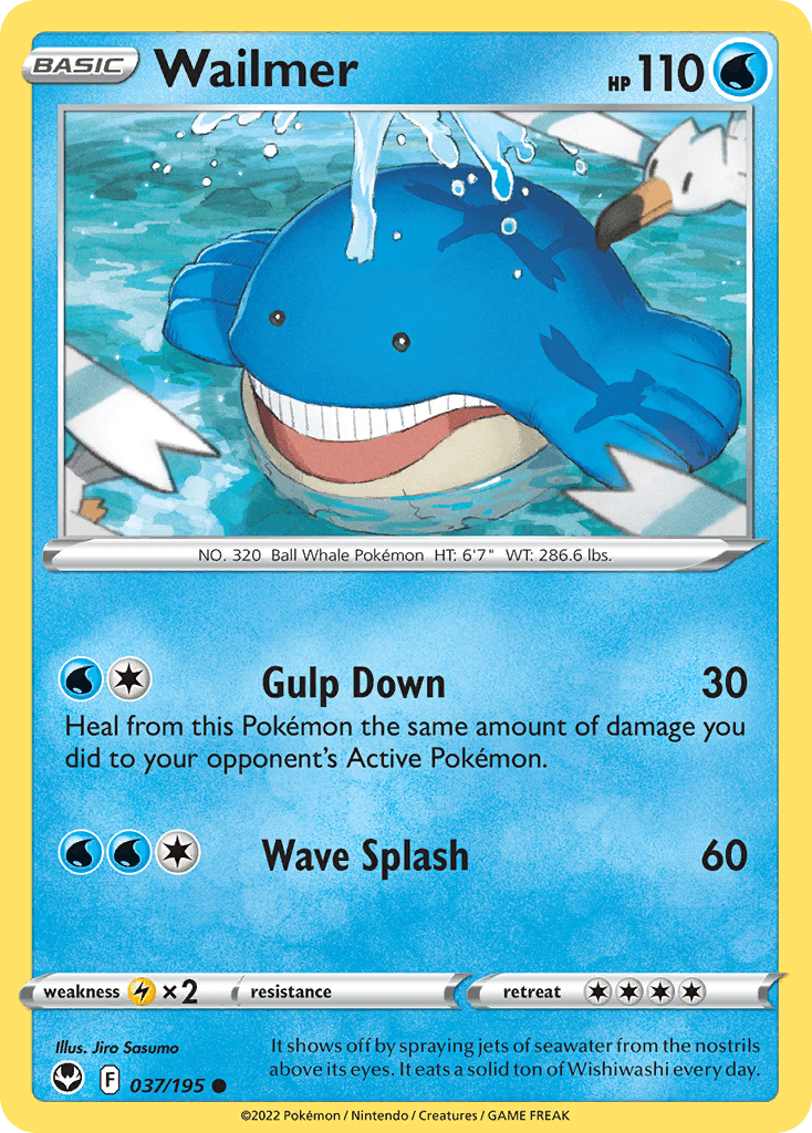 Wailmer Pokémon card
