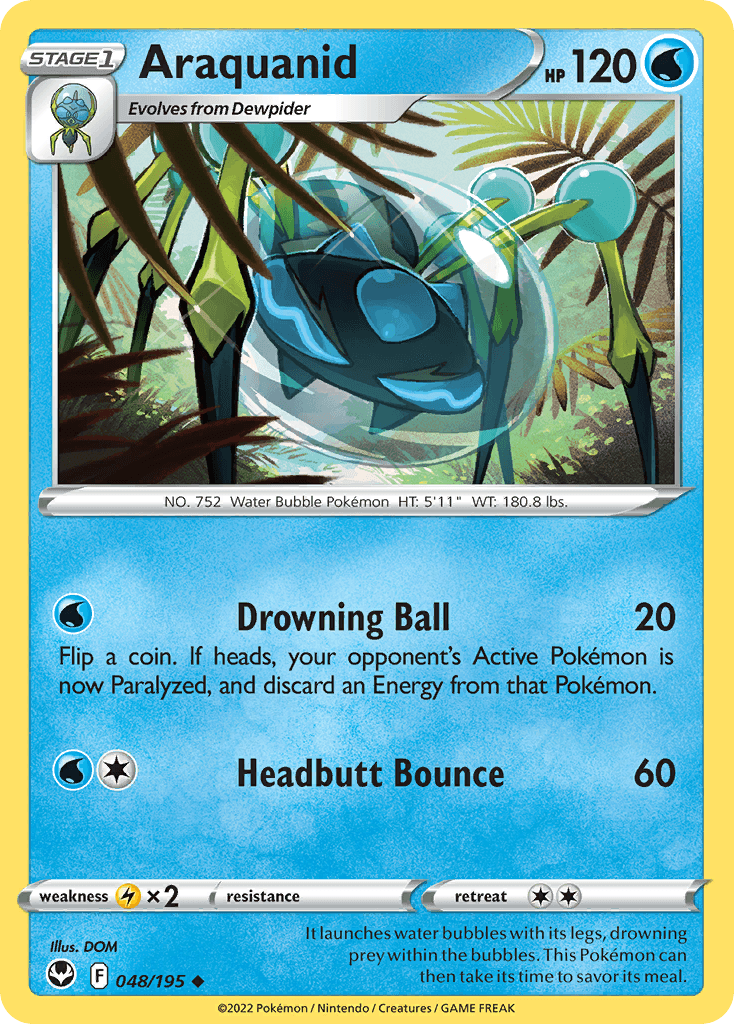 Araquanid Pokémon card