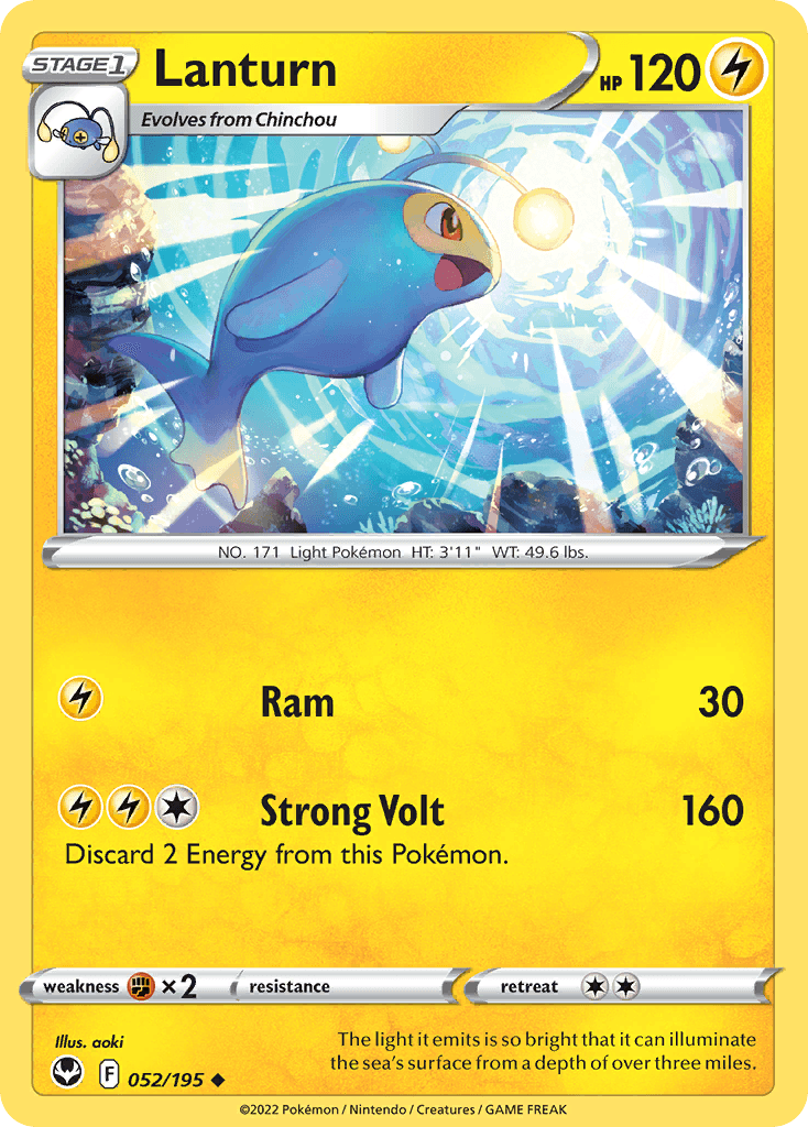 Lanturn Pokémon card