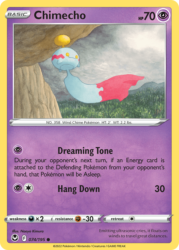 Chimecho Pokémon card