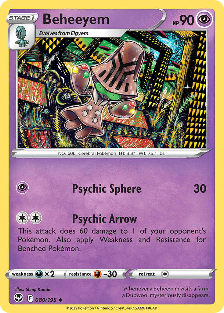 Beheeyem Pokémon card