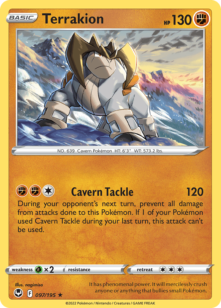 Terrakion Pokémon card