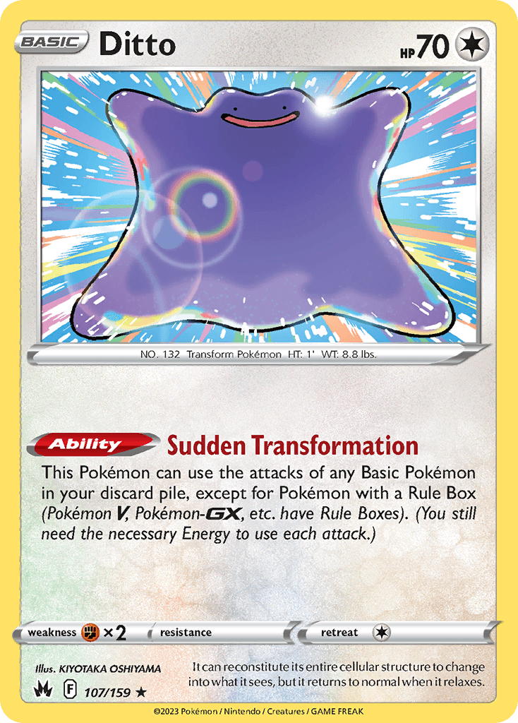Ditto Pokémon card