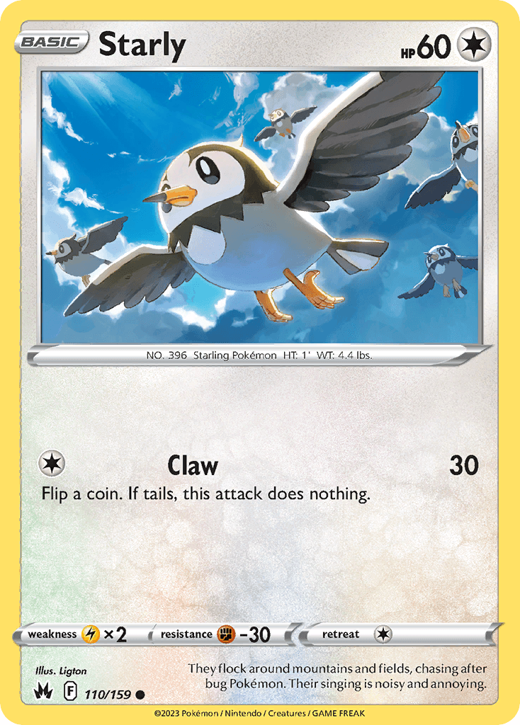 Starly Pokémon card