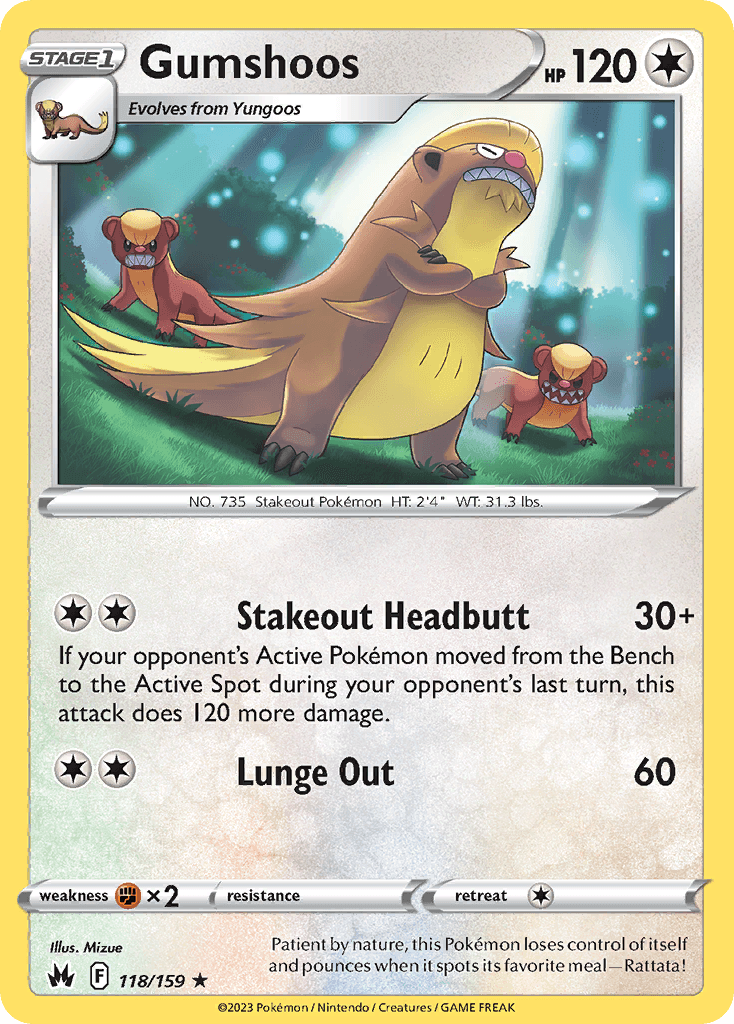 Gumshoos Pokémon card