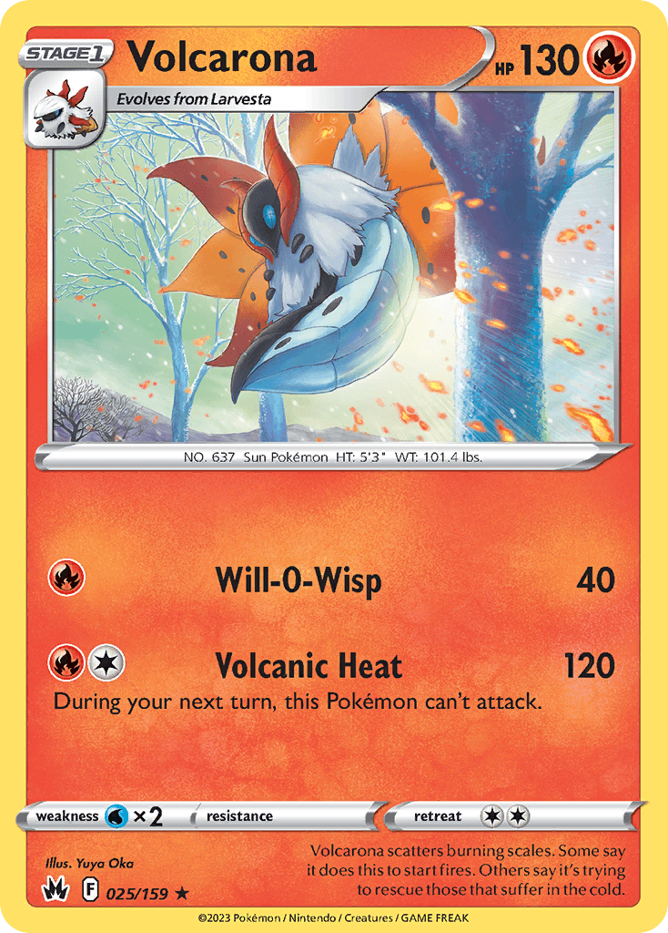 Volcarona Pokémon card