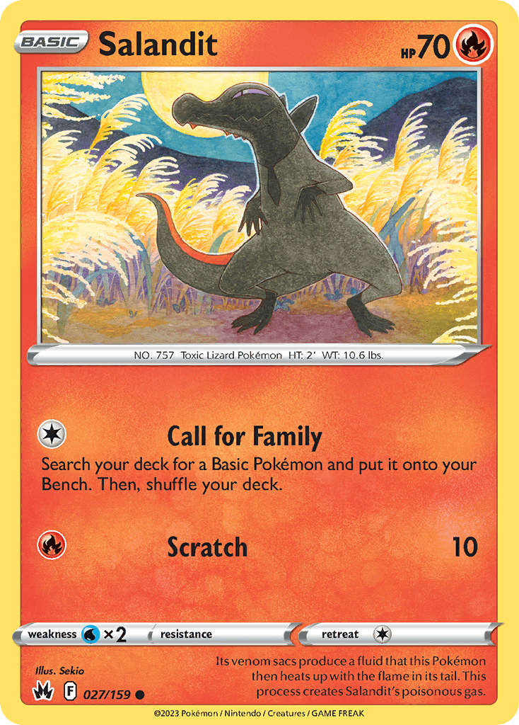 Salandit Pokémon card