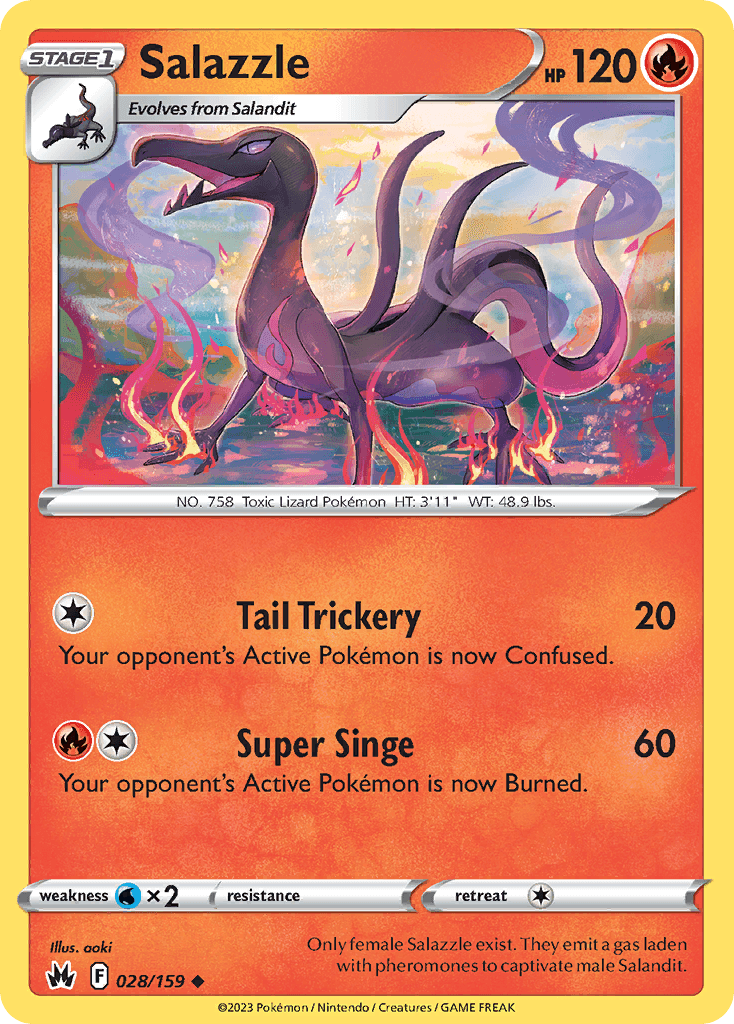 Salazzle Pokémon card