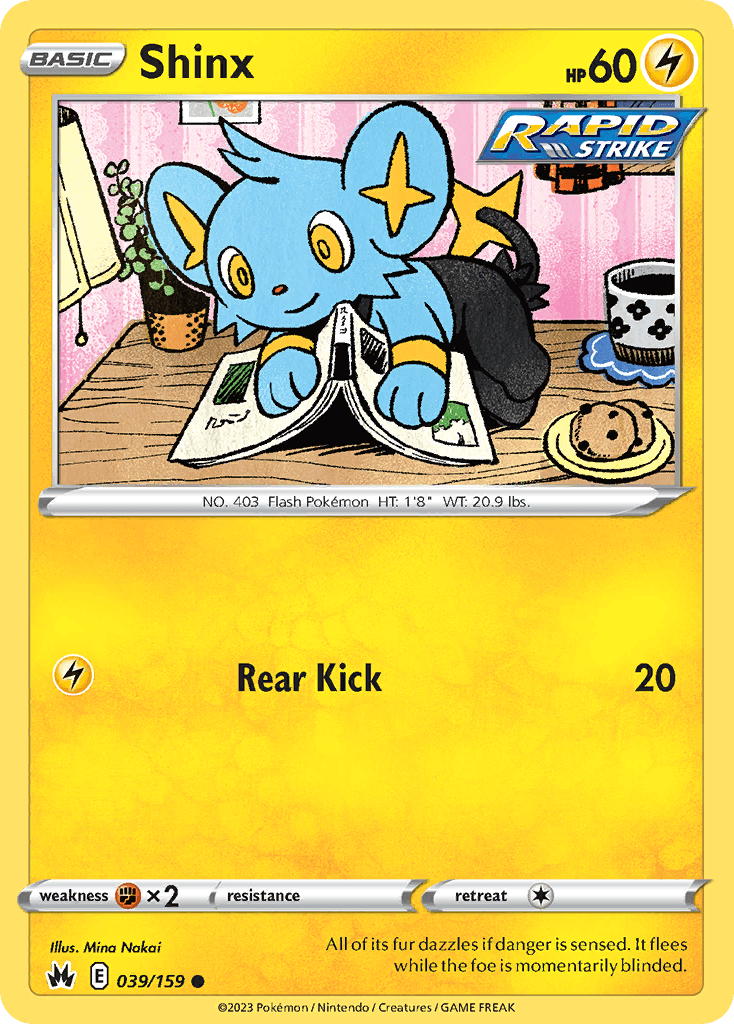 Shinx Pokémon card