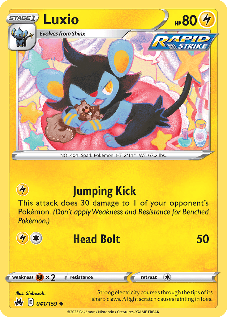 Luxio Pokémon card