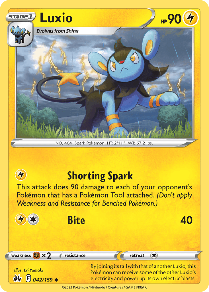Luxio Pokémon card