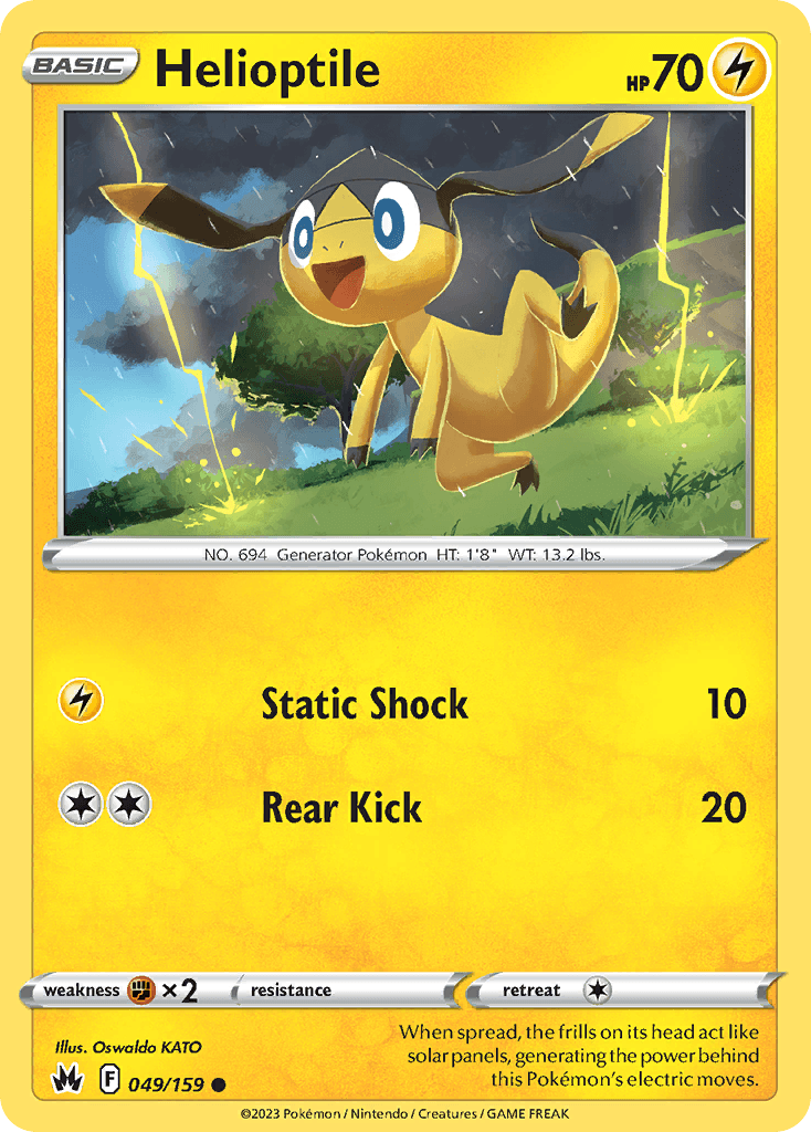Helioptile Pokémon card