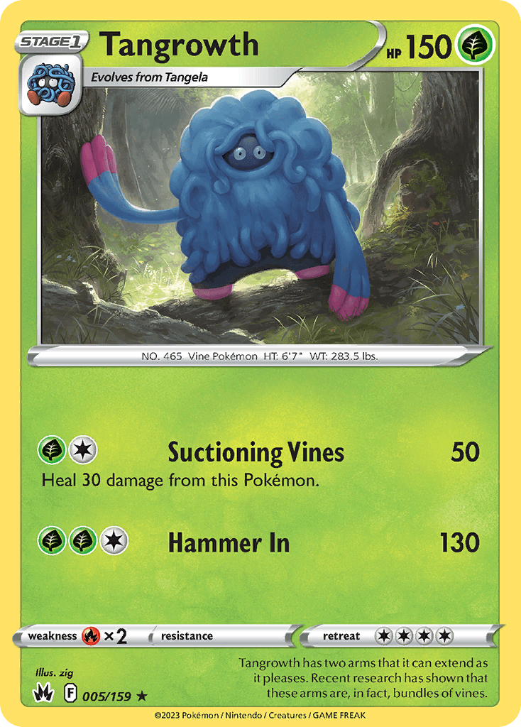 Tangrowth Pokémon card