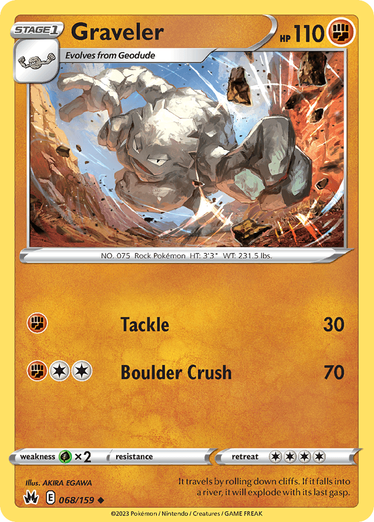 Graveler Pokémon card
