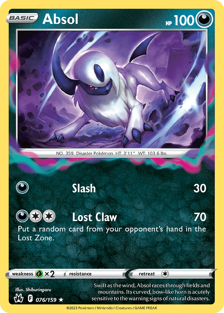 Absol Pokémon card