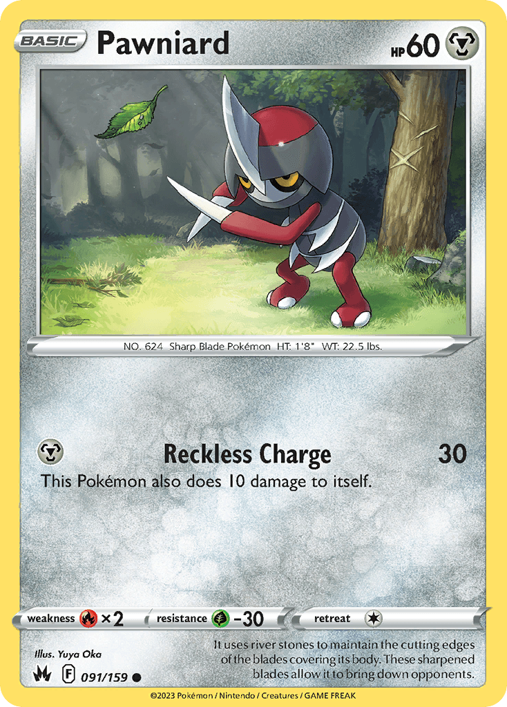 Pawniard Pokémon card