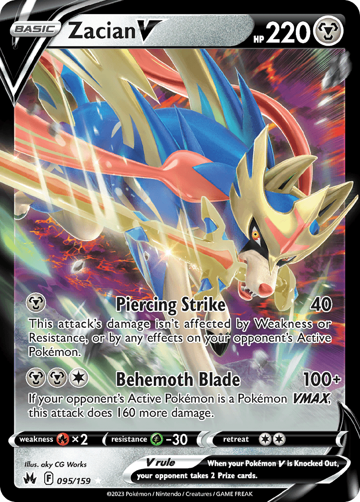 Zacian V Pokémon card