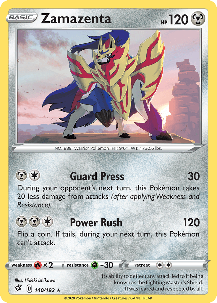 Zamazenta Pokémon card