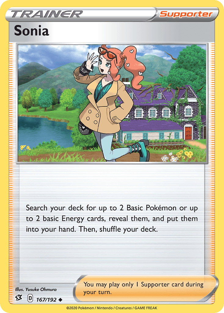 Sonia Pokémon card