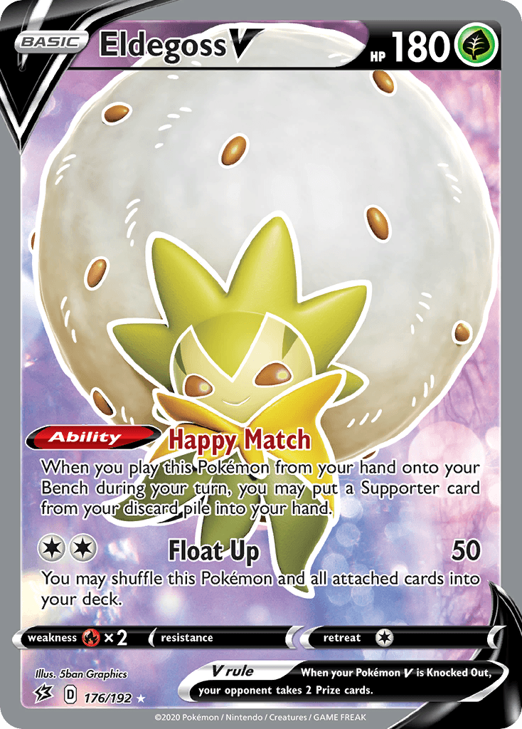 Eldegoss V Pokémon card