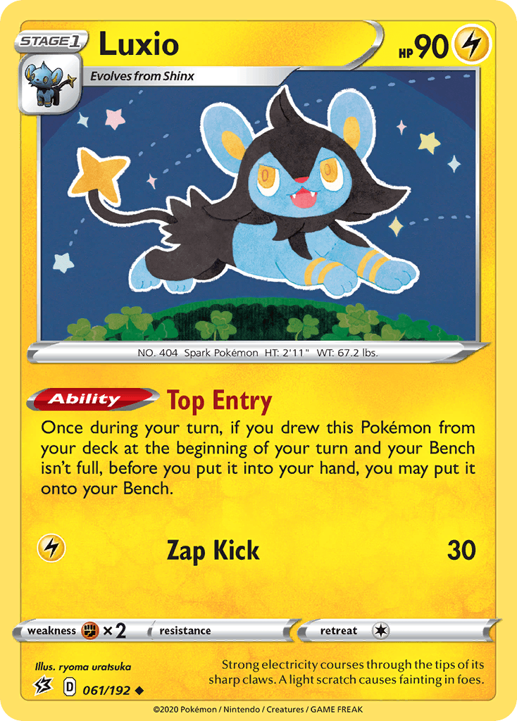 Luxio Pokémon card