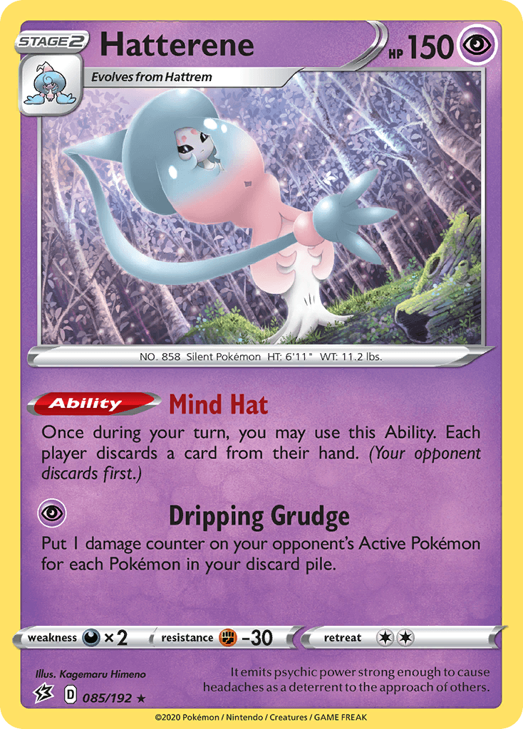 Hatterene Pokémon card