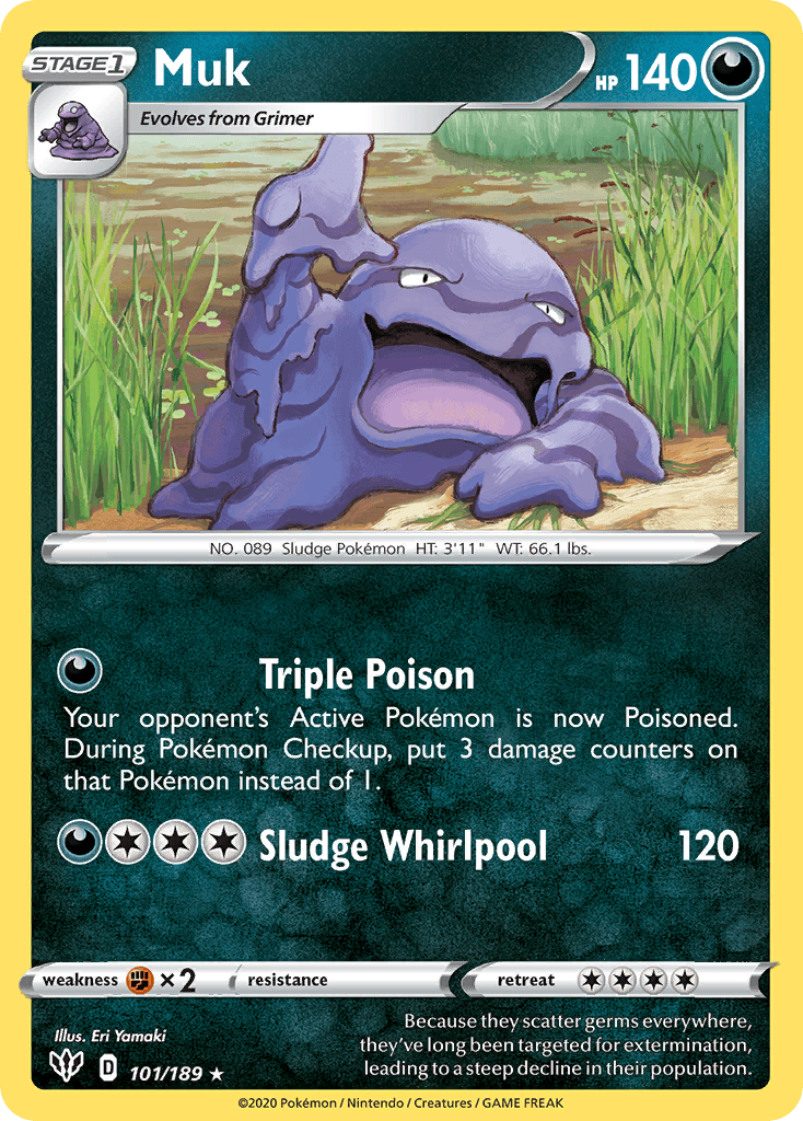 Muk Pokémon card