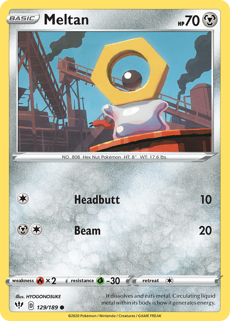 Meltan Pokémon card