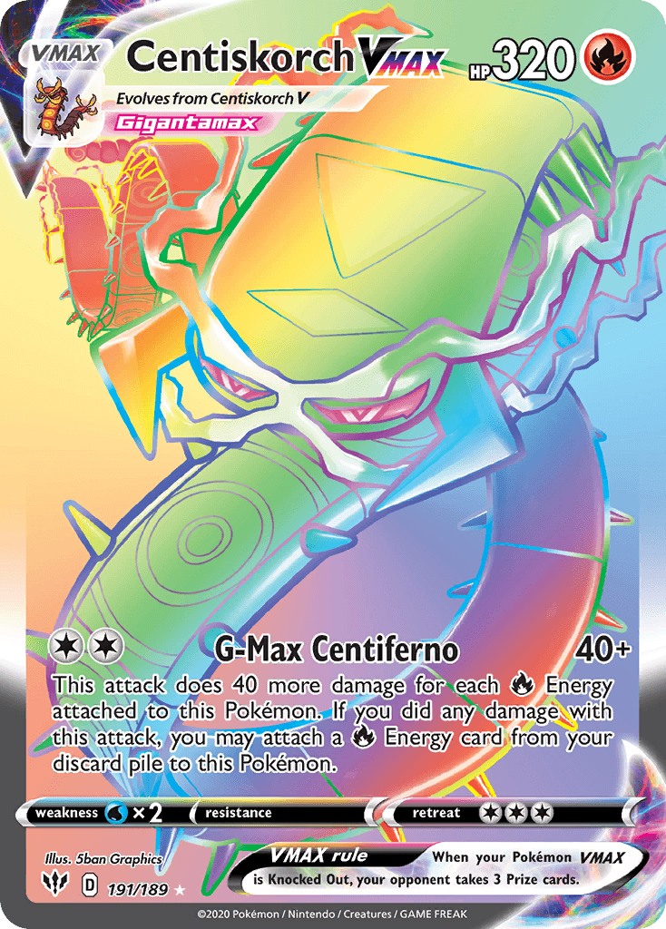 Centiskorch VMAX Pokémon card
