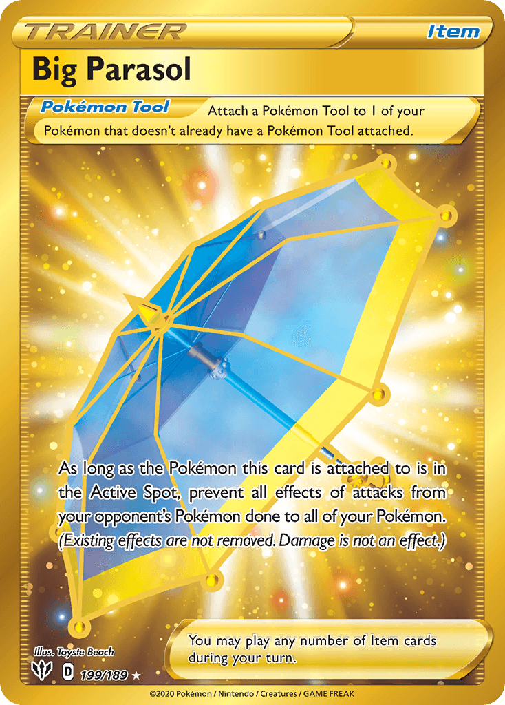 Big Parasol Pokémon card
