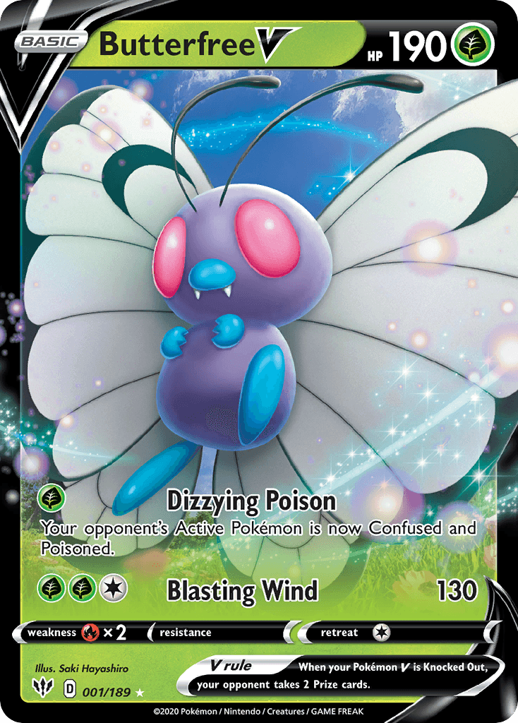 Butterfree V Pokémon card