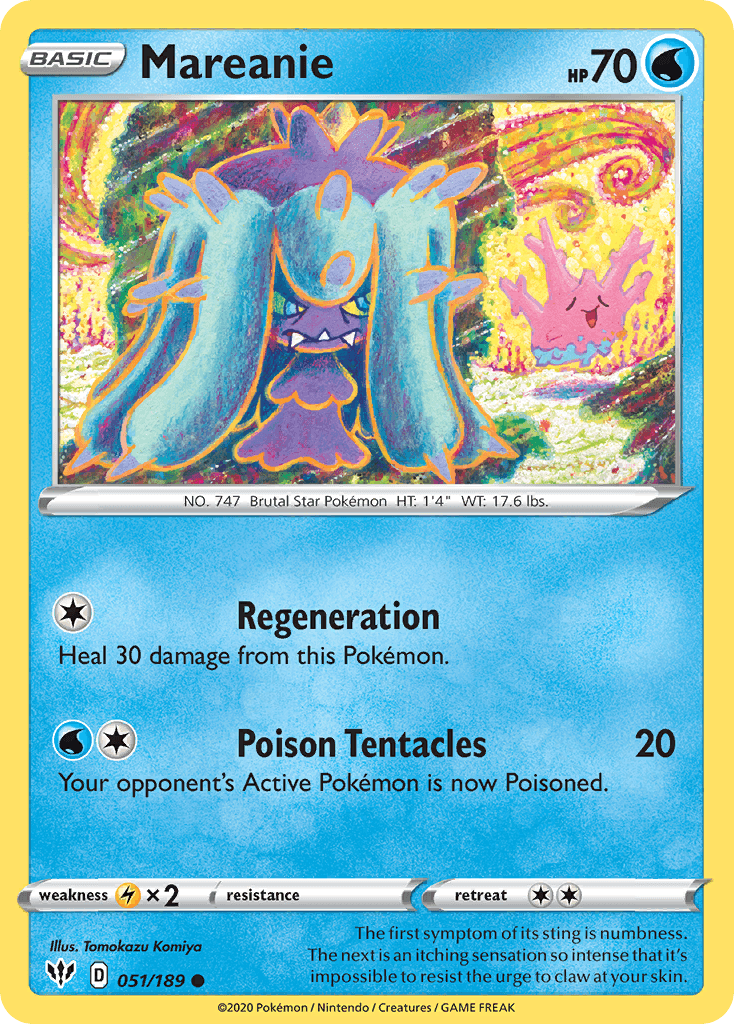 Mareanie Pokémon card