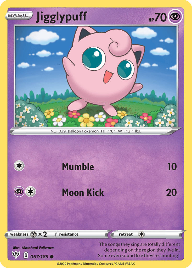 Jigglypuff Pokémon card