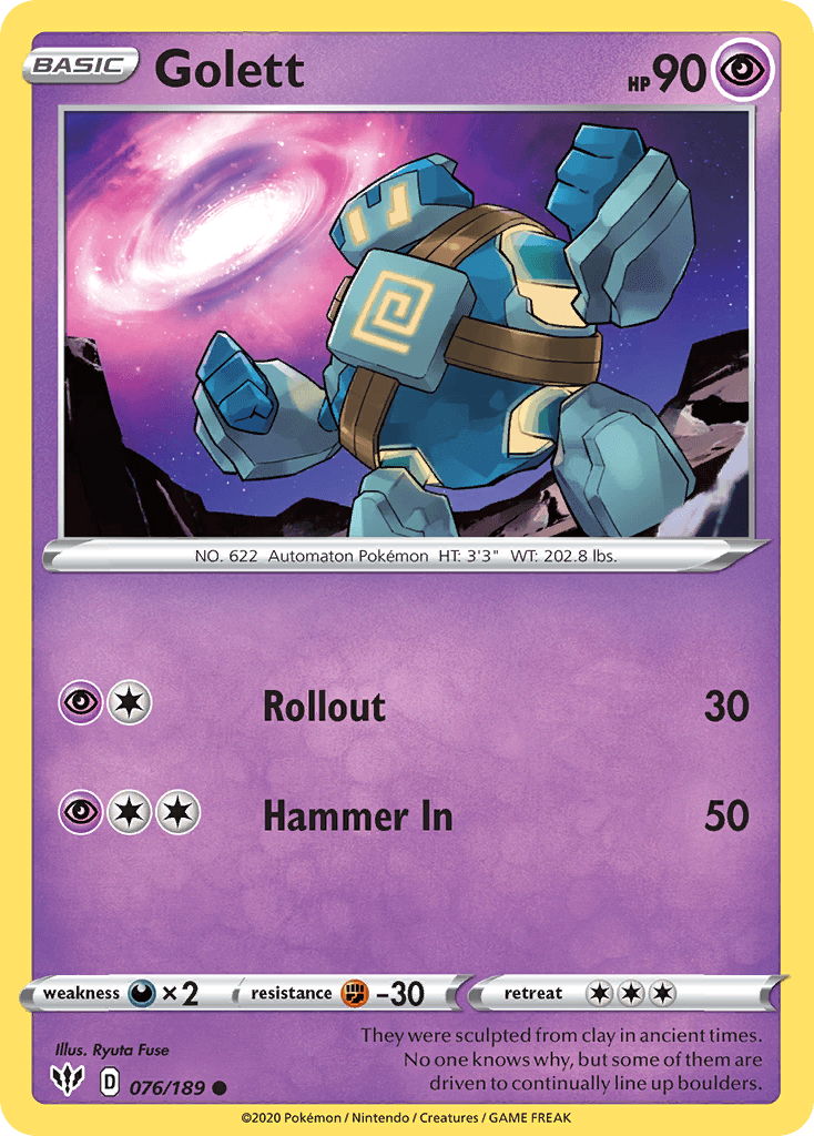 Golett Pokémon card