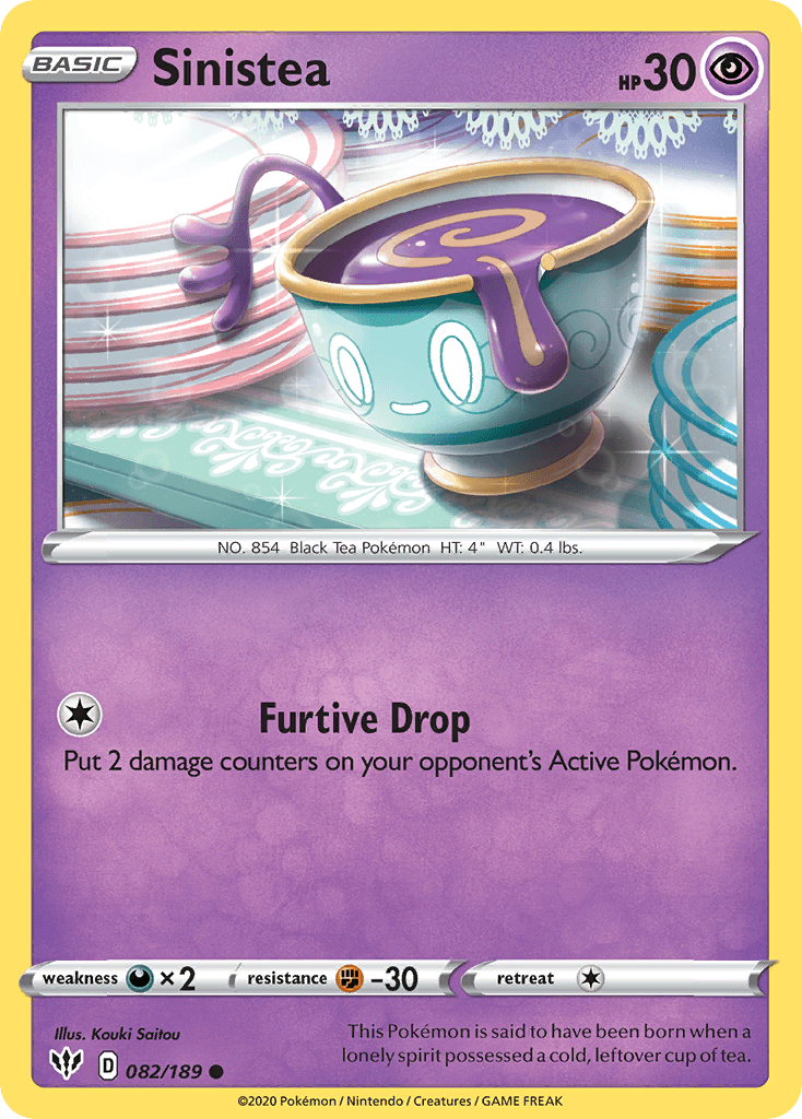 Sinistea Pokémon card