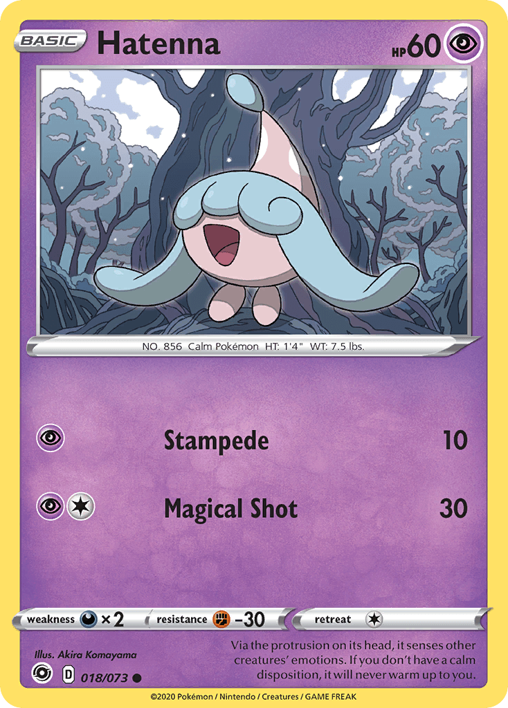 Hatenna Pokémon card