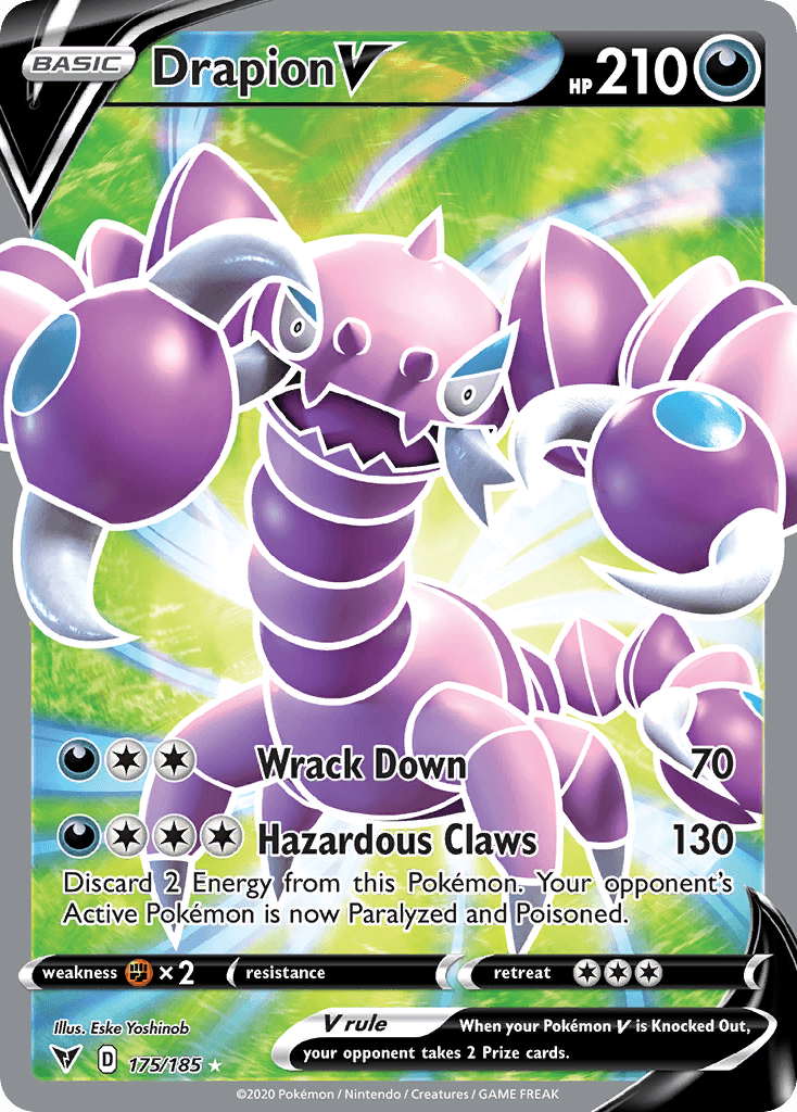 Drapion V Pokémon card
