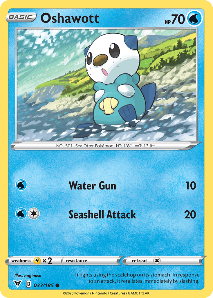 Oshawott Pokémon card