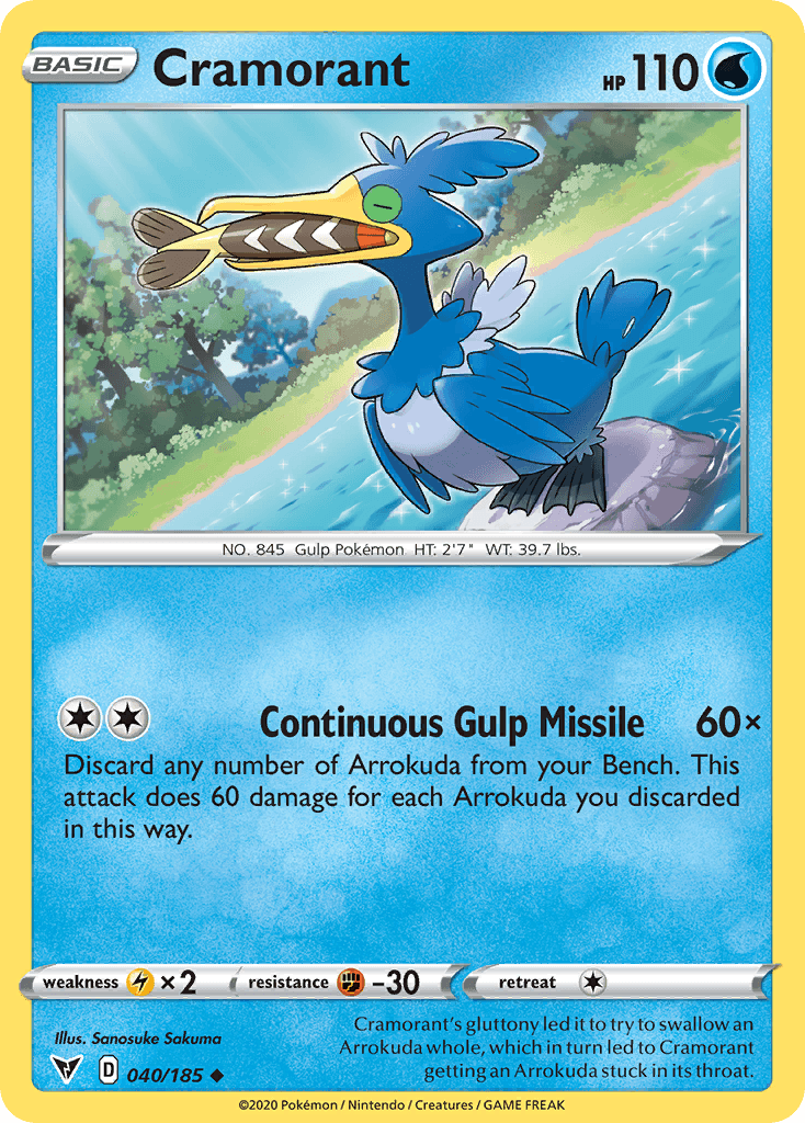 Cramorant Pokémon card