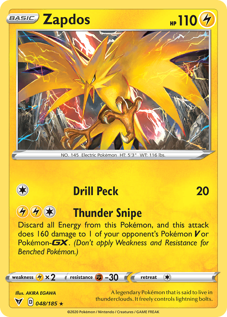 Zapdos Pokémon card